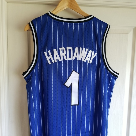 PENNY HARDAWAY BLUE ORLANDO MAGIC THROWBACK JERSEY - Picture 7 of 8